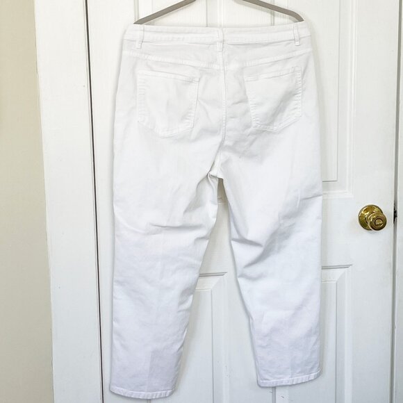 J.Jill Denim Smooth Fit Cropped Jeans - Size 14 - Picture 4 of 6